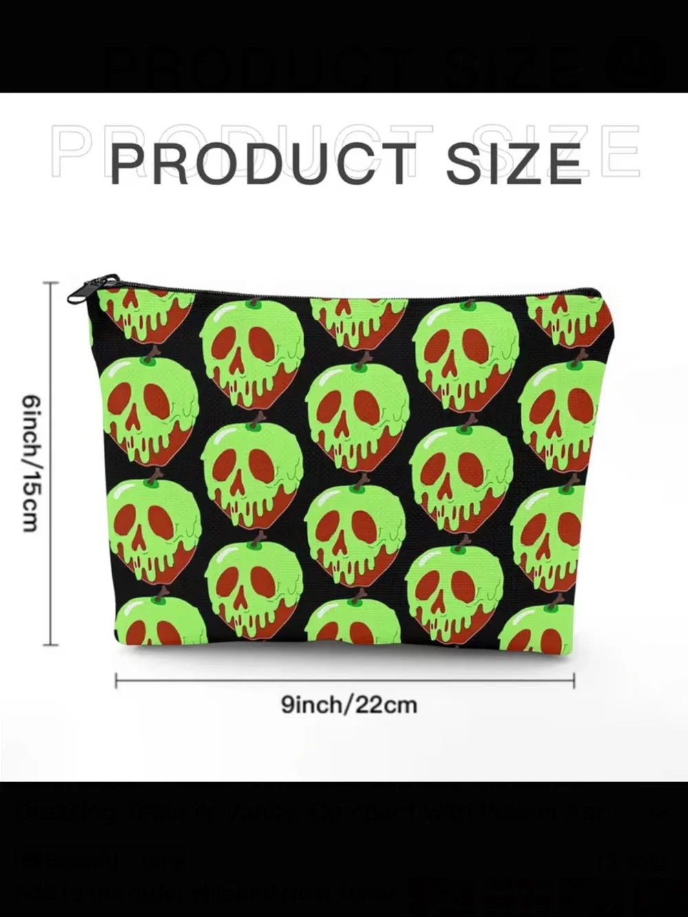 Poison Apple Makeup Bag